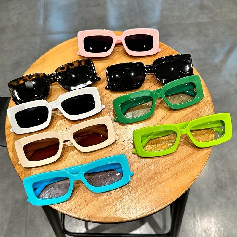Y2K Rectangle Frame Sunglasses UV400