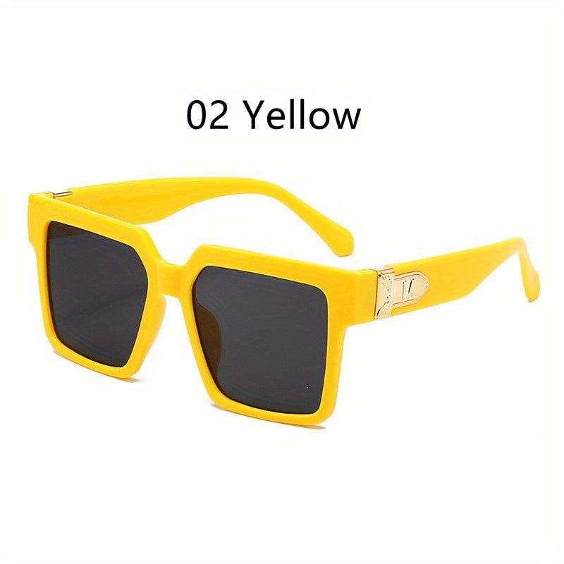 Vintage Square Sunglasses Gradient Punk Eyewear