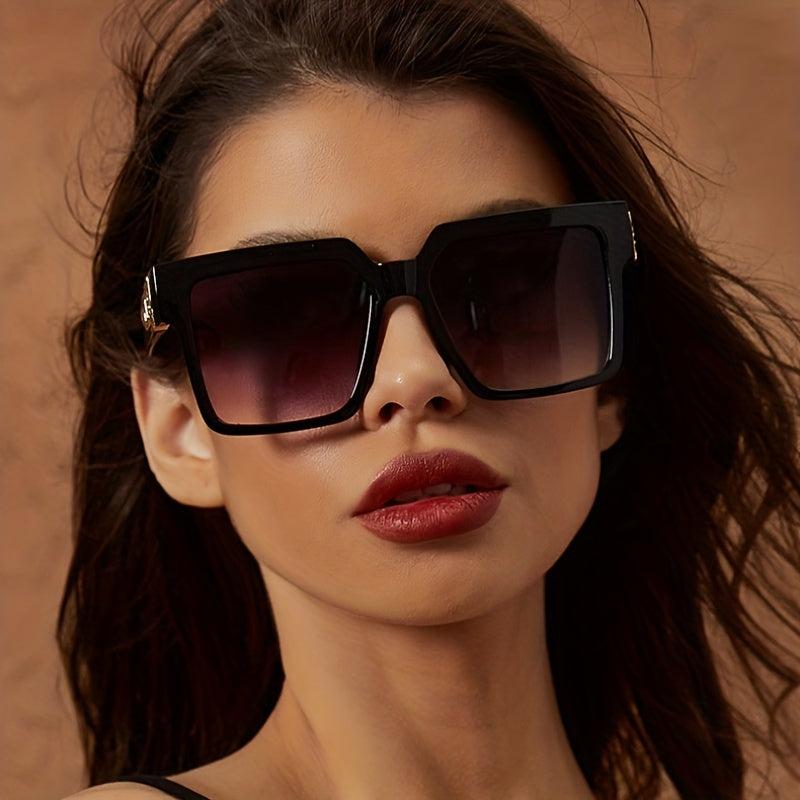 Vintage Square Sunglasses Gradient Punk Eyewear