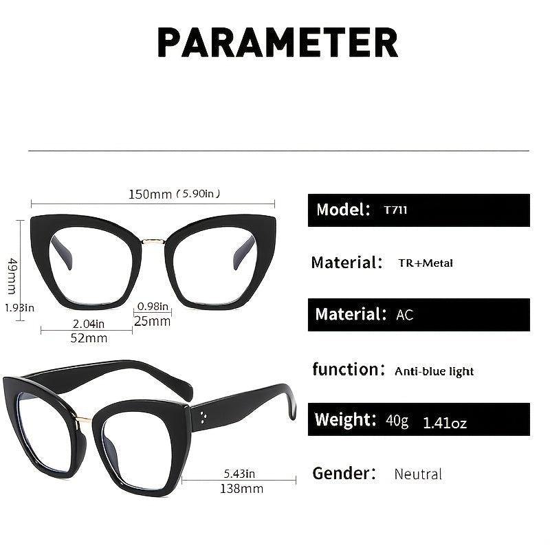 Cat Eye Print Glasses Frames for Women
