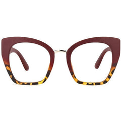 Cat Eye Print Glasses Frames for Women