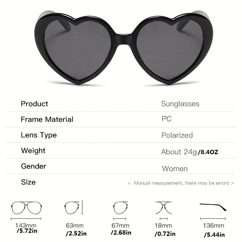 Heart Sunglasses For Women Men Party Decorative Sun Shades Glasses