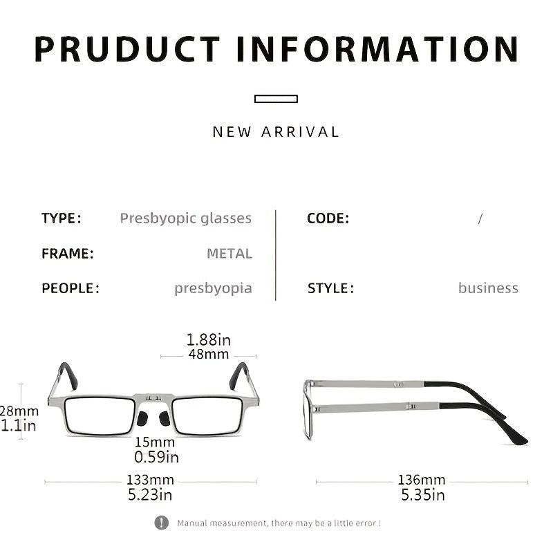 Folding Presbyopia Men's Ultra light Anti fatigue Glasses