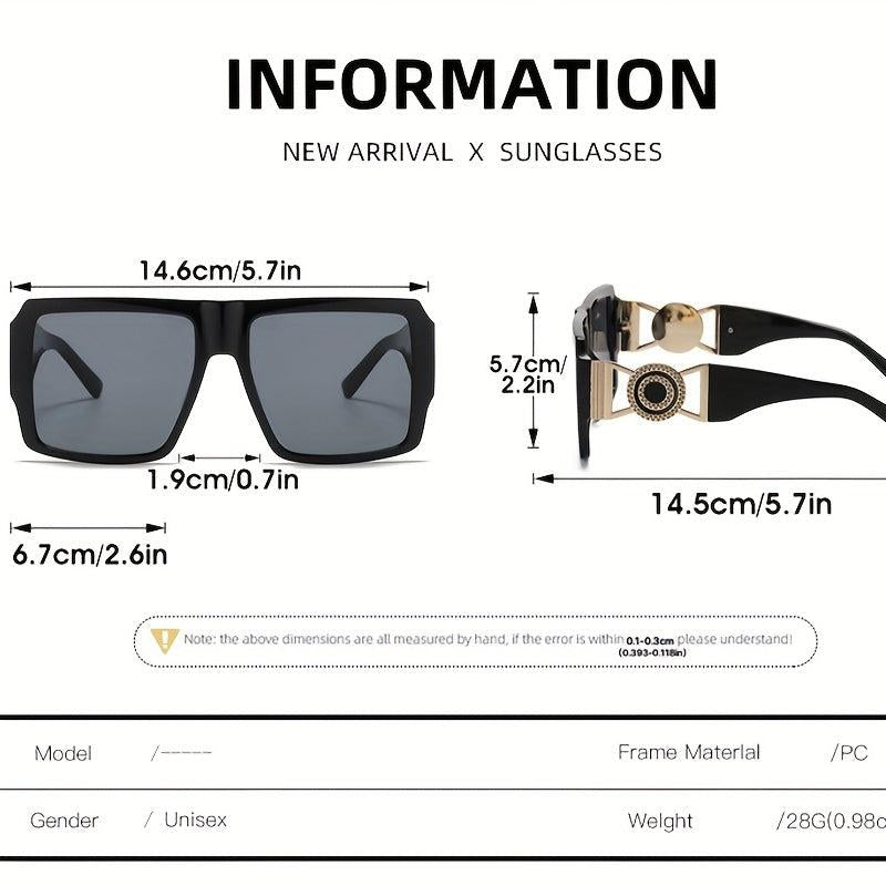 Large Square Sunglasses Gradient Glasses UV400