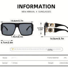 Large Square Sunglasses Gradient Glasses UV400