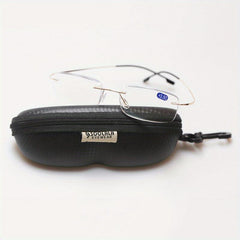 SOOLALA Titanium Rimless Reading Glasses