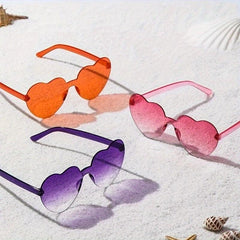 Heart Sunglasses - Y2K Funny Candy Decorative Glasses Shades