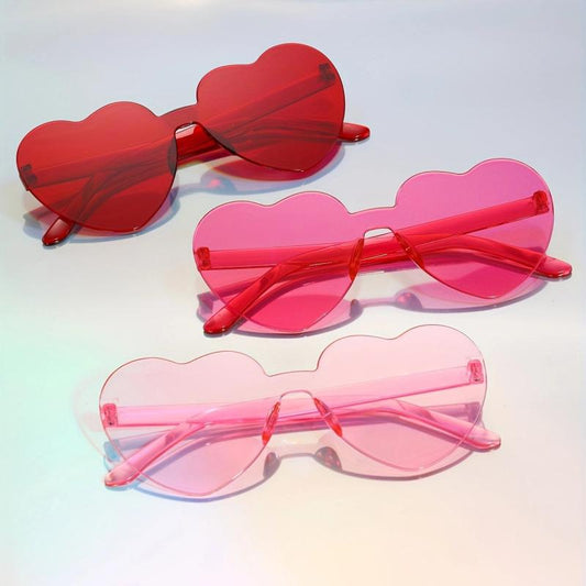 Heart Sunglasses - Y2K Funny Candy Decorative Glasses Shades