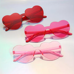 Heart Sunglasses - Y2K Funny Candy Decorative Glasses Shades