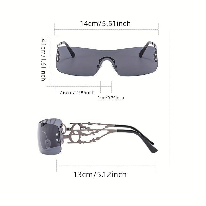 Y2K Gradient Lens Wrap Sunglasses UV400