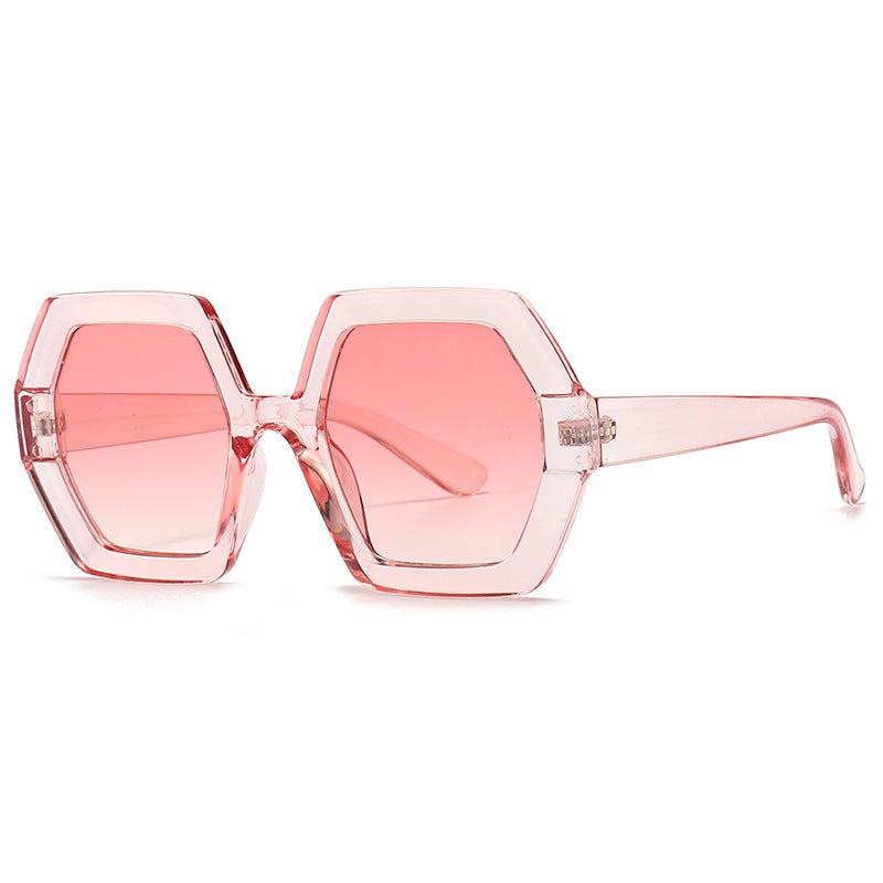 70s Vintage Oversized Hexagon Sunglasses Women