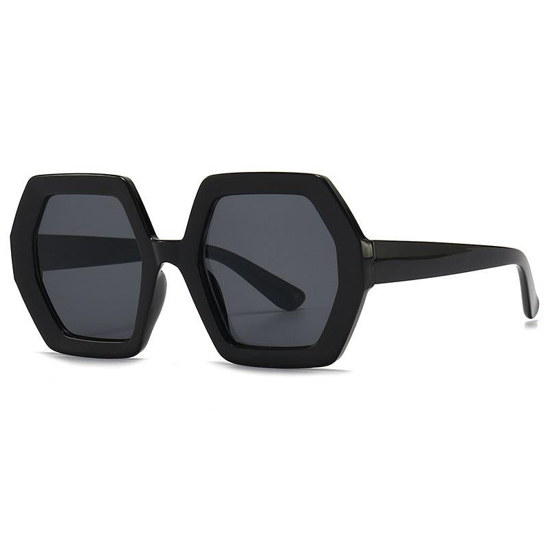 70s Vintage Oversized Hexagon Sunglasses Women