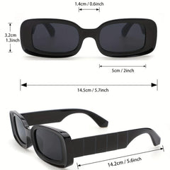 Square Frame Sunglasses Y2K Rectangle Sunglasses For Men