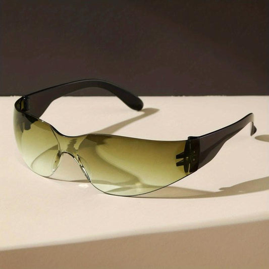 Y2K Wrap Around Sunglasses For Women Men Futuristic Party Club Glasses