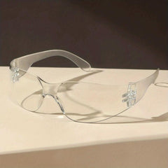 Y2K Wrap Around Sunglasses For Women Men Futuristic Party Club Glasses