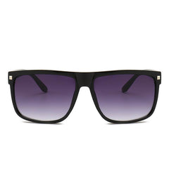 Oversized Square Frame Sunglasses Gradient Lens Rivet Decor UV400