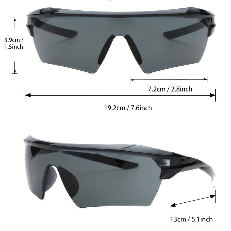Y2K Wrap Around Sunglasses Photochromic UV400 Sun Shades