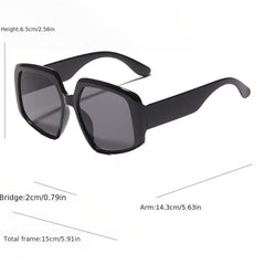 Oversized Square Frame Sunglasses Womens Big Shades UV400