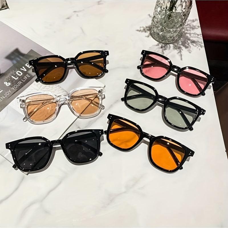 Men's Square Frame Sunglasses Aluminum AC 100 UV Protection