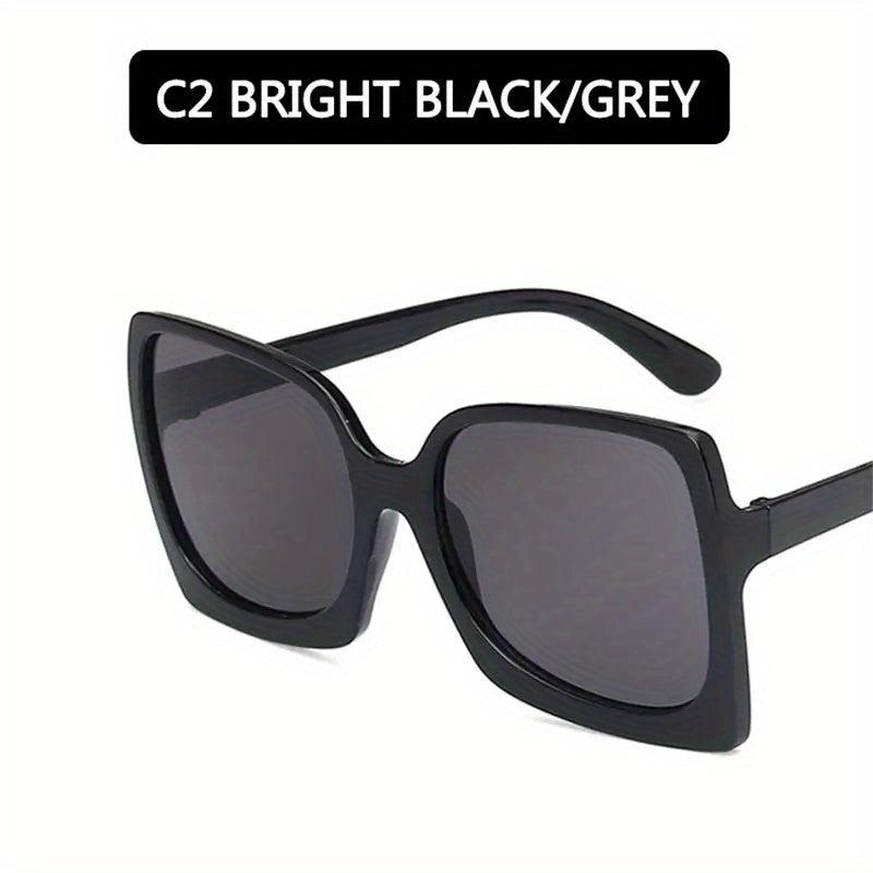 Stylish Square Sunglasses Thick Frame Gradient UV400 Golf Eyewear