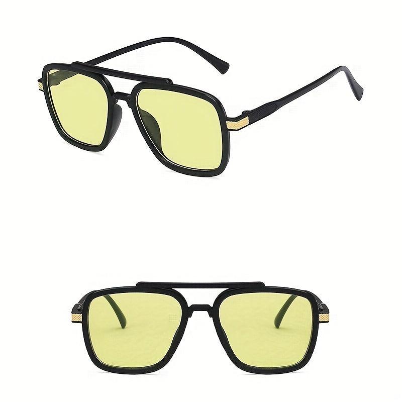 Men's Light Blocking Photochromic Square Sunglasses