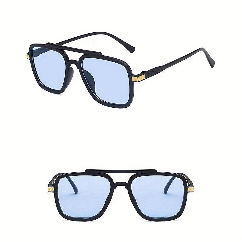 Men's Light Blocking Photochromic Square Sunglasses