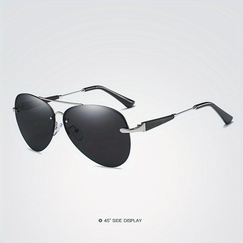 Men's Polarized Rimless Sunglasses UV400 Protection