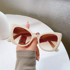 Cat Eye Vintage Ladies Oversize Sunglasses Women Sun Protection Lenses
