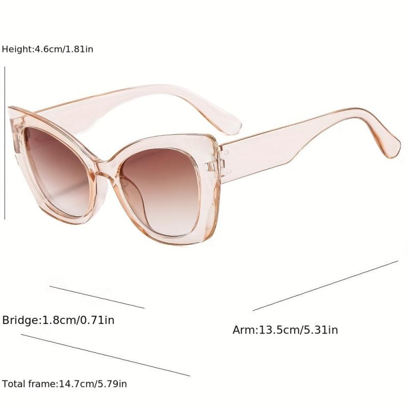 Cat Eye Vintage Ladies Oversize Sunglasses Women Sun Protection Lenses
