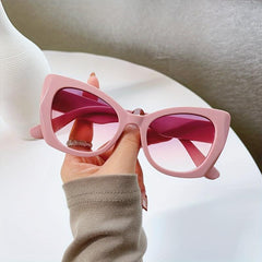 Cat Eye Vintage Ladies Oversize Sunglasses Women Sun Protection Lenses