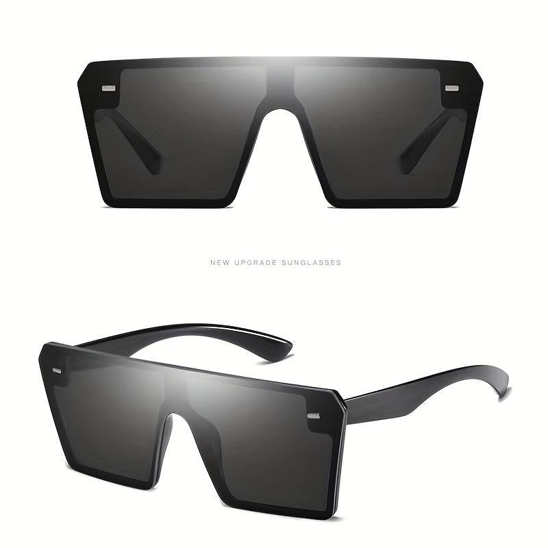Vintage Square Flat Top Sunglasses UV Protection