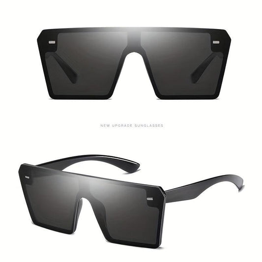 Vintage Square Flat Top Sunglasses UV Protection