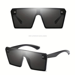 Vintage Square Flat Top Sunglasses UV Protection