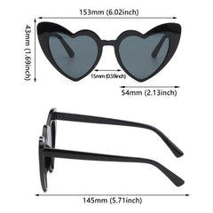 Heart Sunglasses Retro Clout Goggles UV Protection
