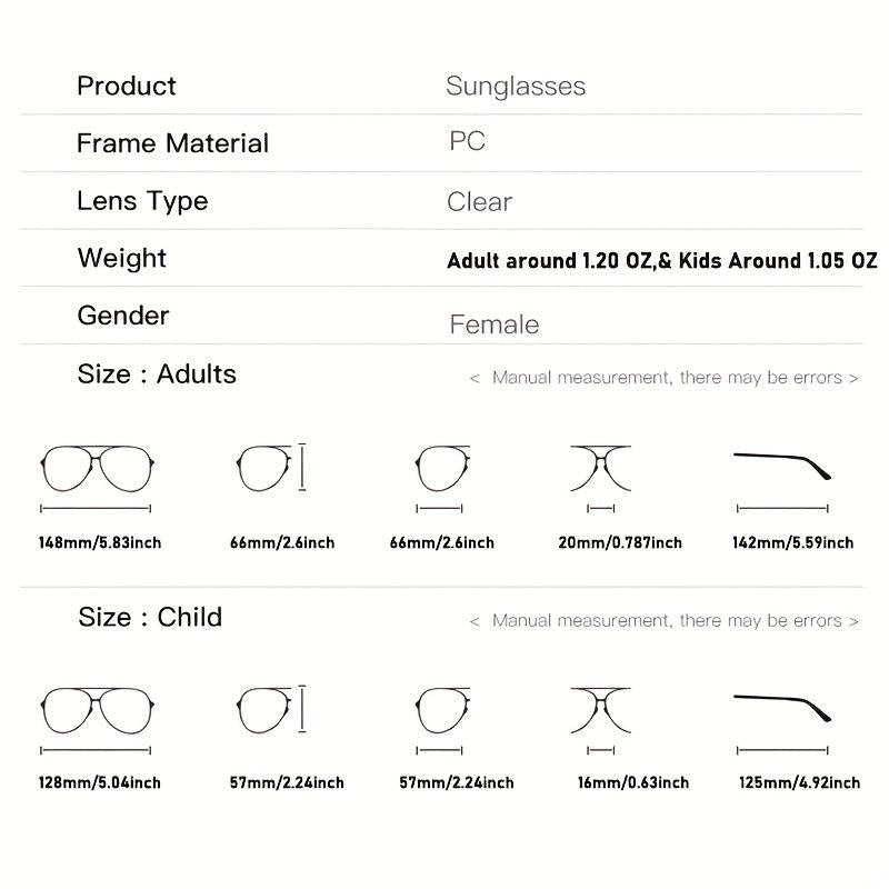 Daisy Sunglasses For Women Kids UV400