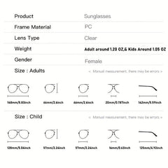 Daisy Sunglasses For Women Kids UV400