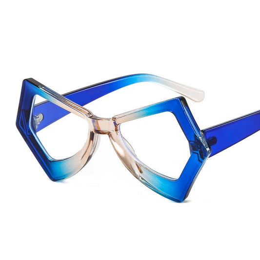 Vintage Polygon Butterfly Cat Eye Eyeglass Frames For Women