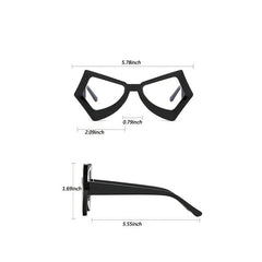 Vintage Polygon Butterfly Cat Eye Eyeglass Frames For Women