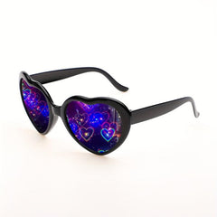 Heart Sunglasses For Women Men Block Heart Effect Glasses Y2K