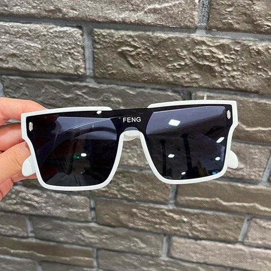 Y2K Square Sunglasses UV400 for Women Men Windproof Driving Beach Party
