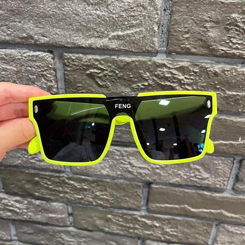 Y2K Square Sunglasses UV400 for Women Men Windproof Driving Beach Party