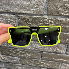 Y2K Square Sunglasses UV400 for Women Men Windproof Driving Beach Party