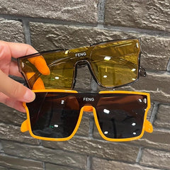 Y2K Square Sunglasses UV400 for Women Men Windproof Driving Beach Party