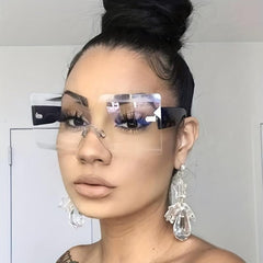 Oversized Gradient Sunglasses UV400 Beach Party Club