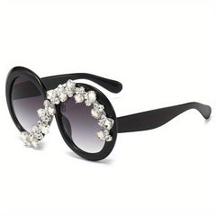 Rhinestone Cat Eye Sunglasses Vintage Sparkling Party Eyewear
