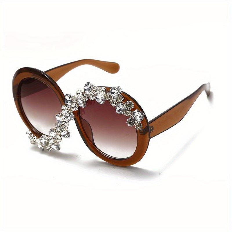 Rhinestone Cat Eye Sunglasses Vintage Sparkling Party Eyewear