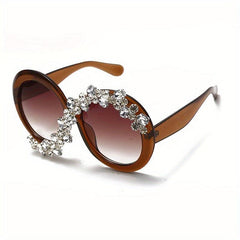 Rhinestone Cat Eye Sunglasses Vintage Sparkling Party Eyewear