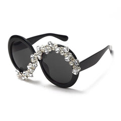 Rhinestone Cat Eye Sunglasses Vintage Sparkling Party Eyewear