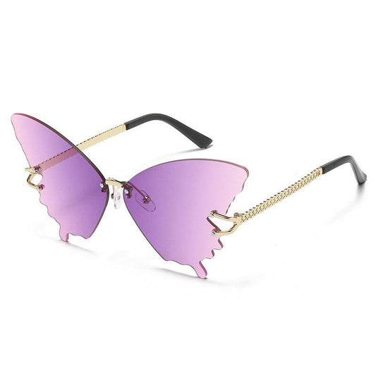 Colorful Butterfly Sunglasses Vintage Unisex Glasses