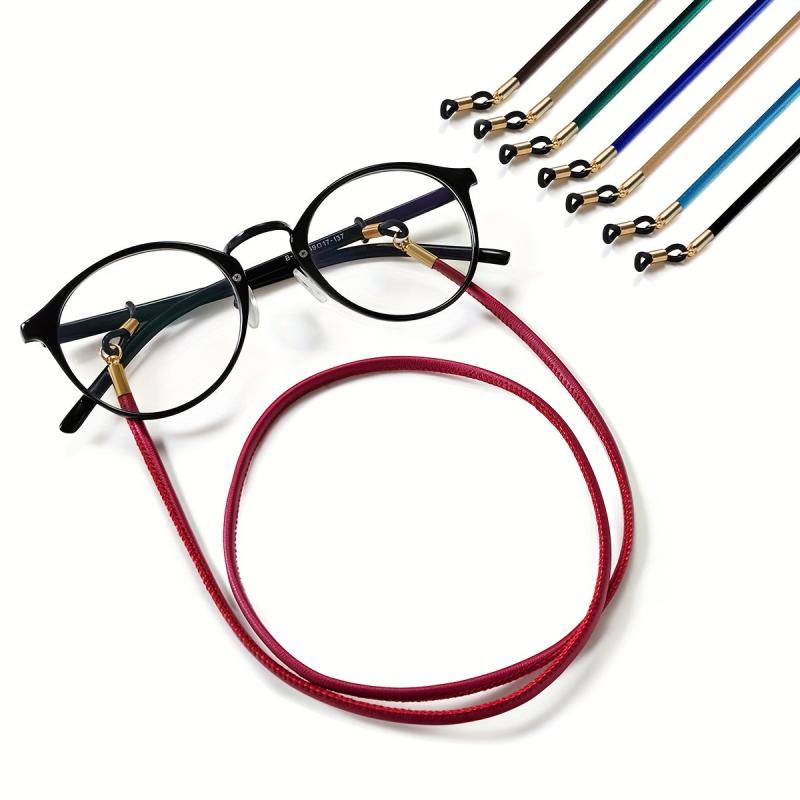 Leather Glasses Lanyard Eyewear Chain Sunglasses Holder